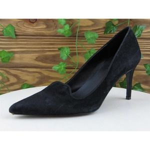 CHARLES DAVID Size 6.5 Pump Heel Black Leather M Width